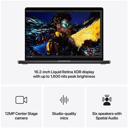 Apple 2024 MacBook Pro with Apple M4 Max Chip (16-inch, 48GB RAM, 1TB SSD Storage) (QWERTY English) Space Black（Refurbished）