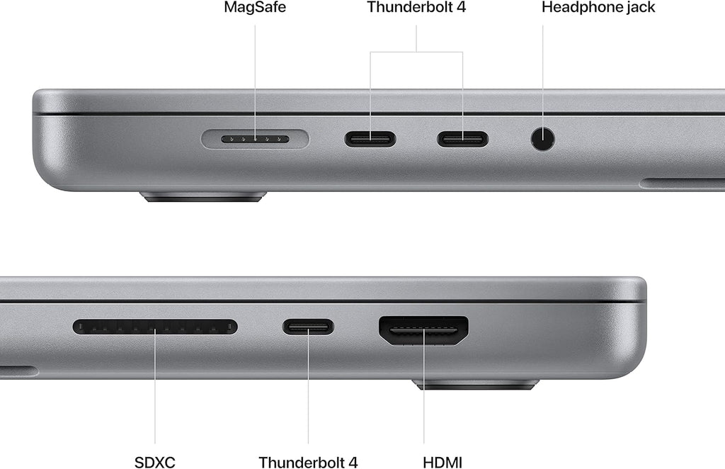 （Refurbished）Apple 2023 MacBook Pro with M2 Pro Chip, 16.2-inch, 16GB, 512GB SSD Storage (QWERTY English) Space Gray (Renewed)